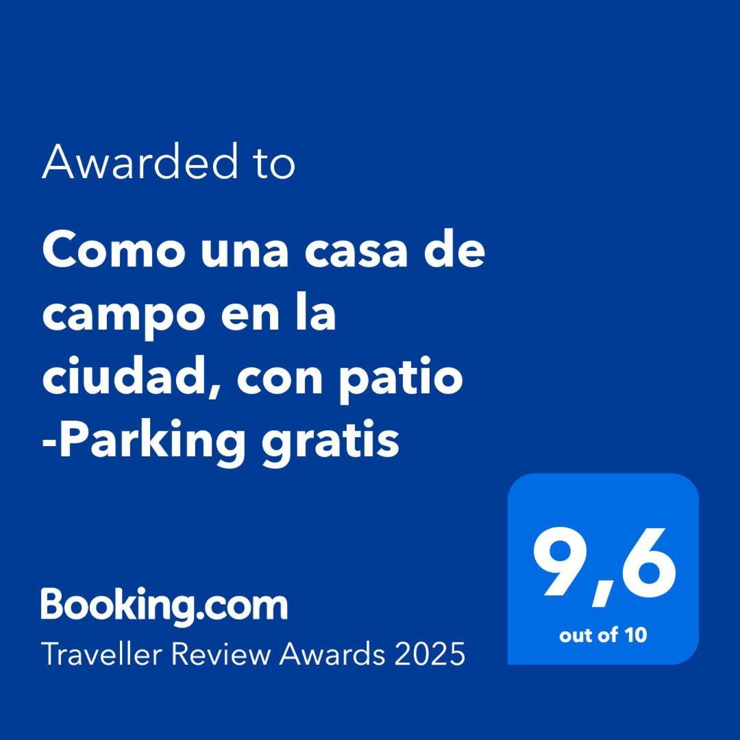 Como Una Casa De Campo En La Ciudad, Con Patio -Parking Gratis Gijon Ngoại thất bức ảnh
